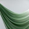 Perdea din in sintetic (tip borangic), degrade, verde