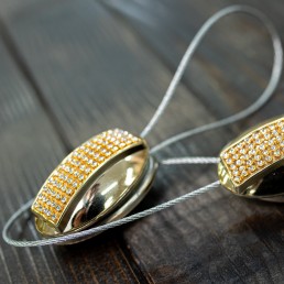 Magnet decorativ rotund, gri