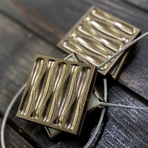 Magnet decorativ patrat, bronz Magnet decorativ patrat, bronz