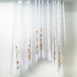 Perdea bucatarie cu arcada, floricele