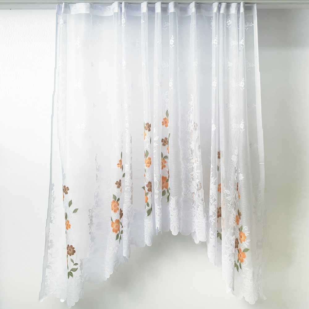 Perdea bucatarie cu arcada, floricele