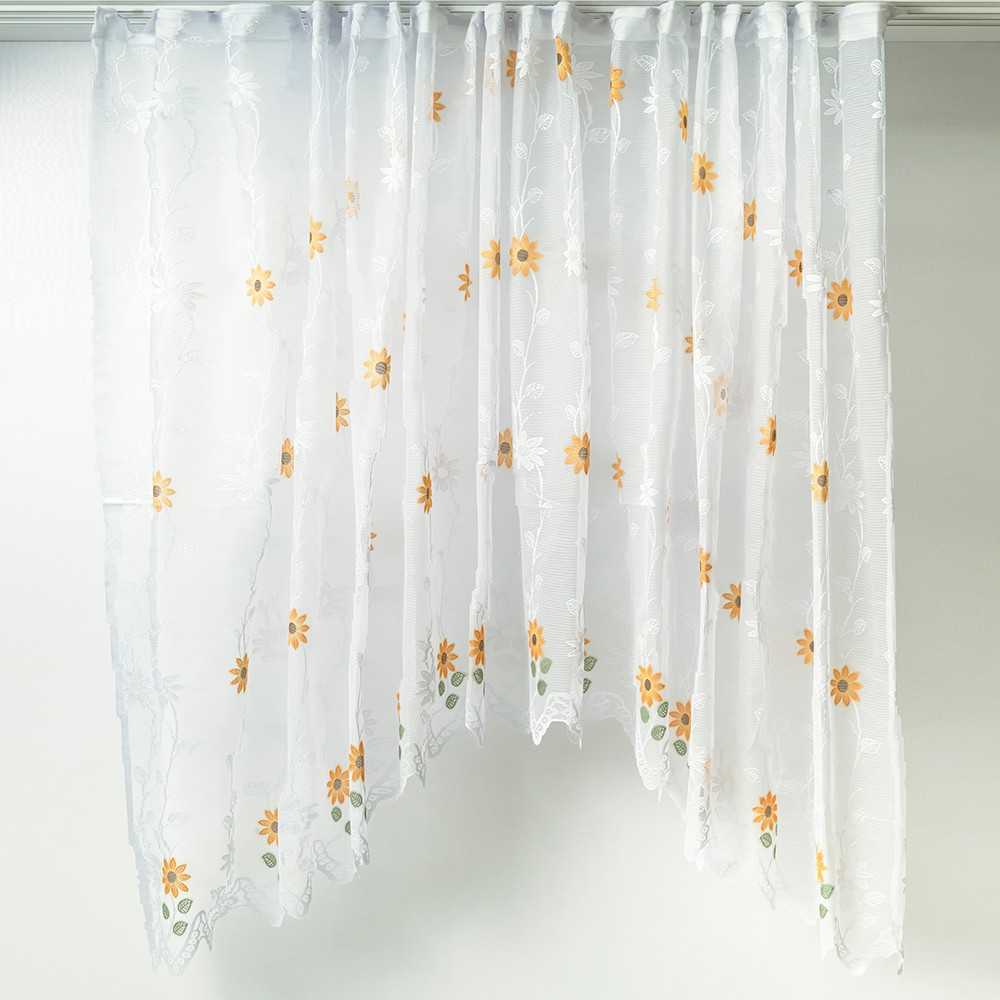 Perdea bucatarie cu arcada, floarea soarelui