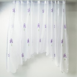 Perdea bucatarie cu arcada, lavanda