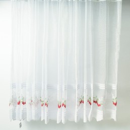 Perdea bucatarie cu arcada, cirese