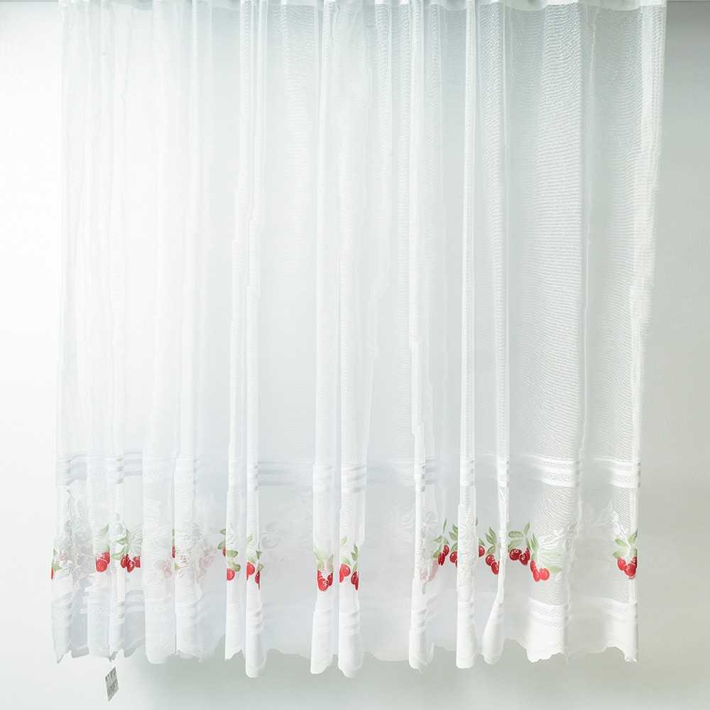 Perdea bucatarie cu arcada, cirese